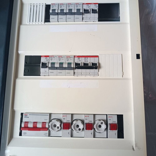 ABB Electrical Distribution Wall Panel three rows 12 elements like new