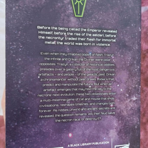 Warhammer 40k The Infinite and the Divine novel like new, English