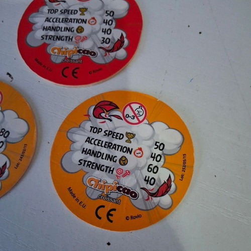 Chipicao Angry Birds Go! 2015 caps like new