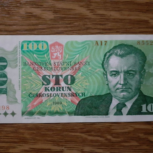 Czechoslovakia 100 Korun 1989 banknote like new