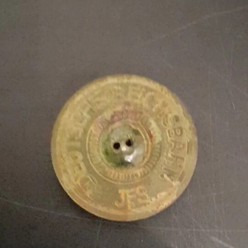 Military uniform button used, Zoferris period, authentic