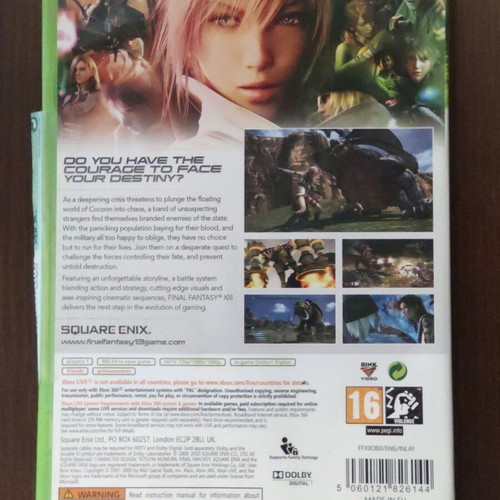 Final Fantasy XIII video game for Xbox 360 like new