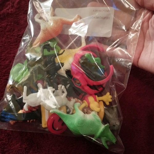 Toy figures used, pack of 25 for party favors