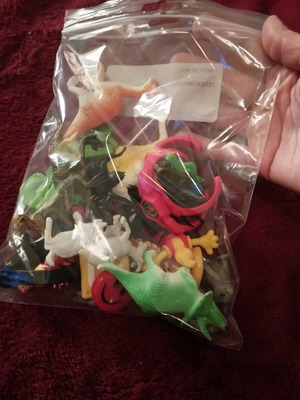 Toy figures used, pack of 25 for party favors