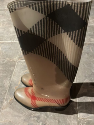 Burberry Rain Boots Nova Check used, size EU 37, beige and black