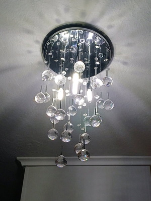 Ceiling light with Swarovski crystals like new