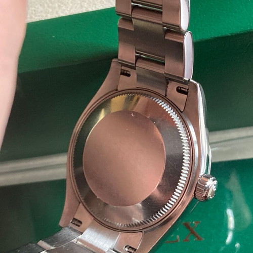 Rolex Datejust 31mm Red Face ladies watch like new with card