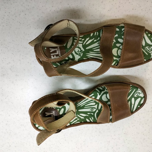 Fly London shoes brown sandals size 39 new