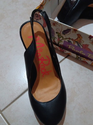 Black slingback pumps size 37