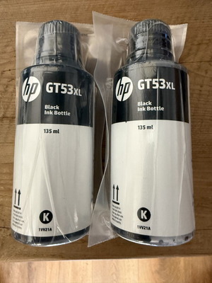 HP GT53XL Black Ink Bottle 135ml, sealed