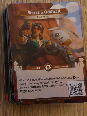 Altered TCG Axiom pre-made deck 40 cards glossy like new