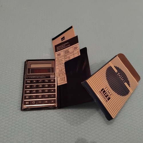 SC-20 Solar & Light Powered Calculator new, Time Life Books promotional