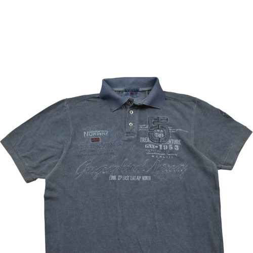 Geographical Norway Grey Polo used, size XXL