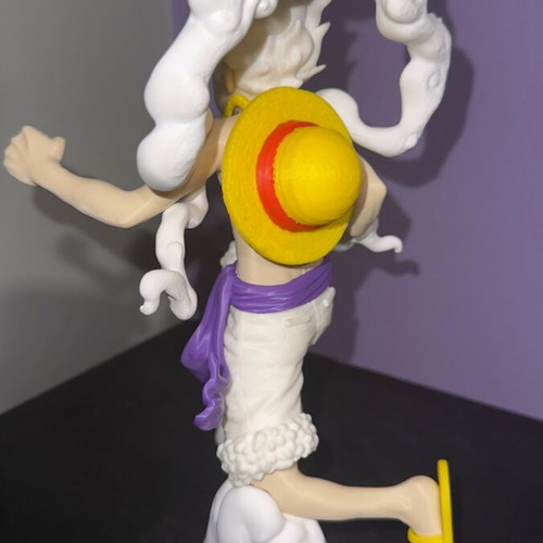 3D Printed Luffy Gear 5 Figure One Piece made to order