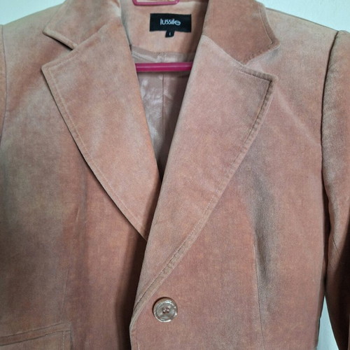 Lucille dusty pink short jacket like new, size L
