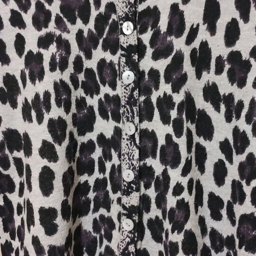 Set of cardigan with buttons and short-sleeve blouse like new