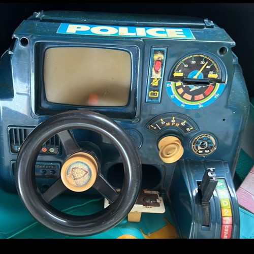 Vintage police patrol toy used 1960-1970