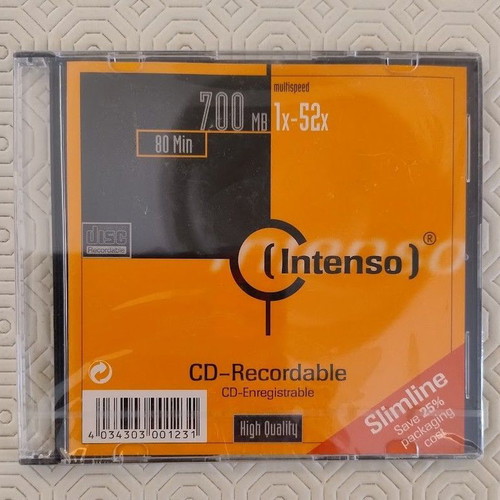 CD-R Intenso High Speed 700MB new, one piece
