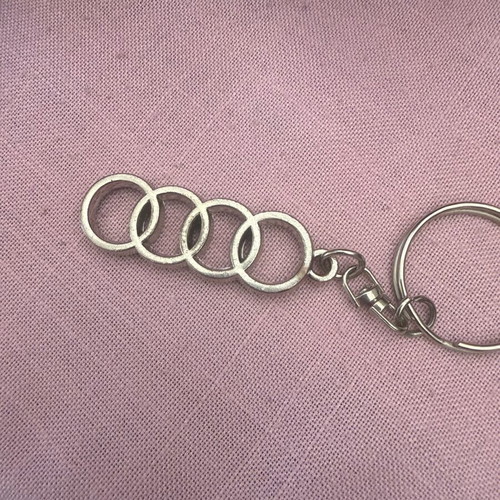 Audi metal keychain used