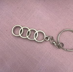 Audi metal keychain used