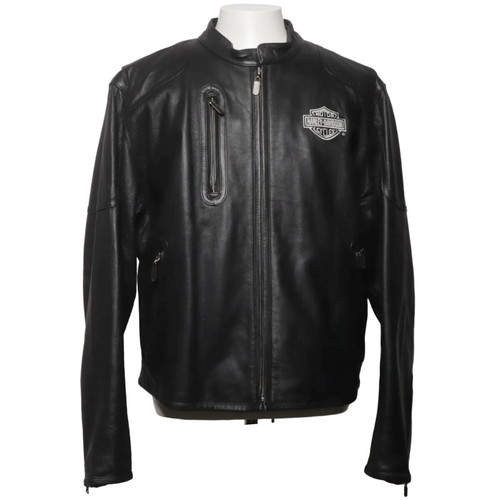 Harley Davidson men's original leather jacket XL-2XL like new, black