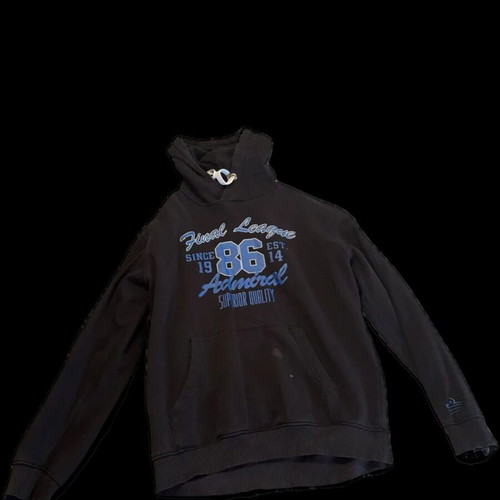 Admiral hoodie used, dark blue, size XL, Final League 86 design