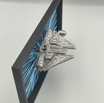 Star Wars Millennium Falcon Hueforge ανάγλυφο 3D εκτυπωμένο καινούργιο