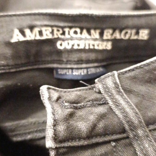 American Eagle black jeans super super stretch size 34 like new