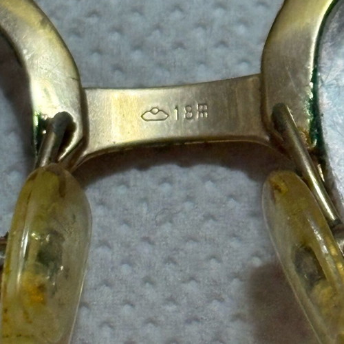 Glasses frames used, vintage, set of three