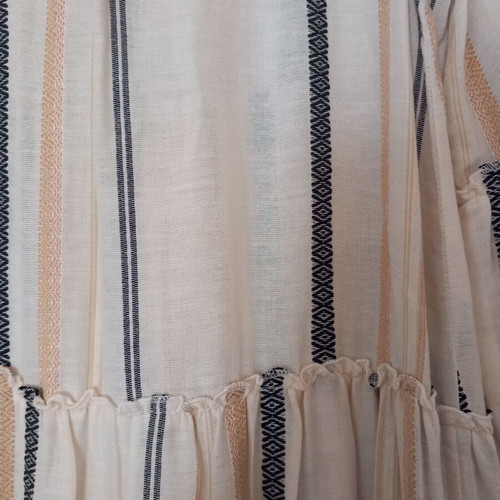 Funky Buddha beach dress like new, beige and brown, medium