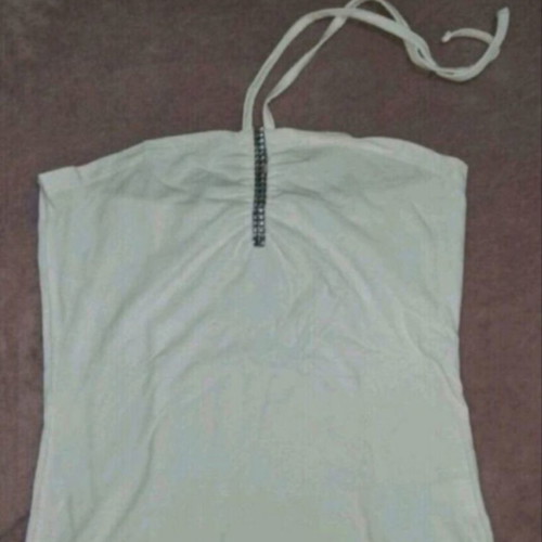 Backless top white, like new, Madonna