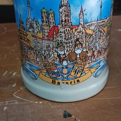 Beer glass set used, pack of three, Germany