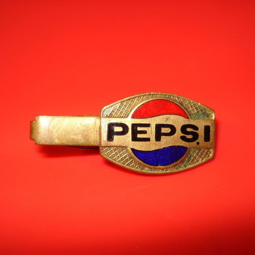 Vintage brass clip Pepsi used