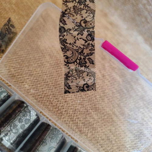 Nail foil like new, 9 rolls with lace designs