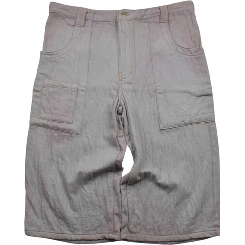 Vintage Baggy Denim Shorts Grey Y2K Rap Skate Style used
