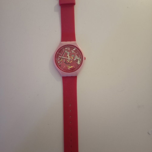 Swatch Skinamour SVOP100 women's watch pink silicone strap new