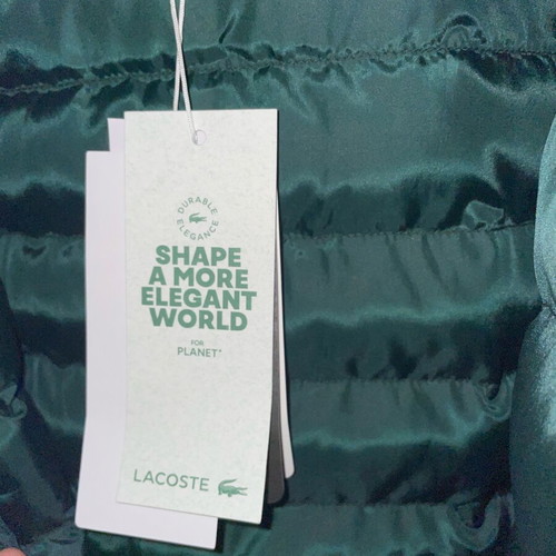 Lacoste jacket windbreaker new, green, size M