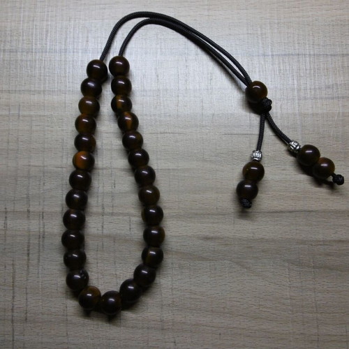 Handmade komboloi with acrylic beads 27+1+4, made to order