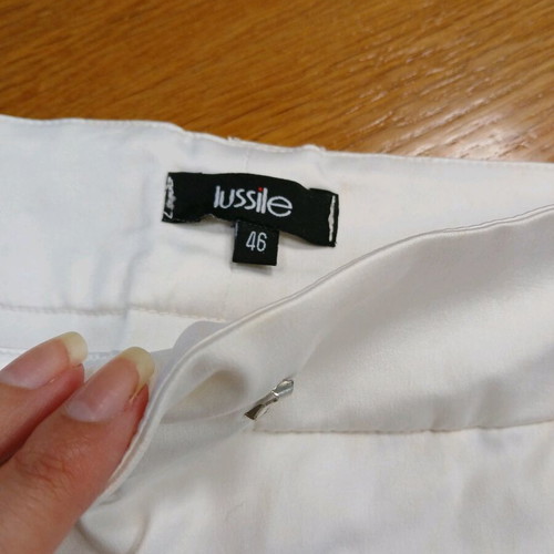 Lussile pants like new, white, size 46, S/M