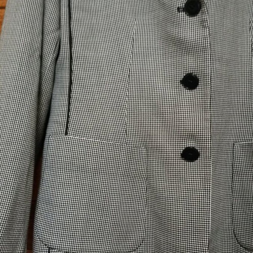 Wool jacket black-white size L like new