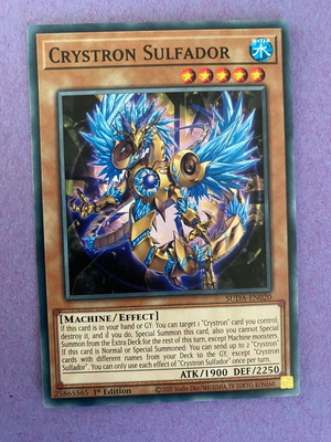 Crystron Sulfador Yu-Gi-Oh card like new