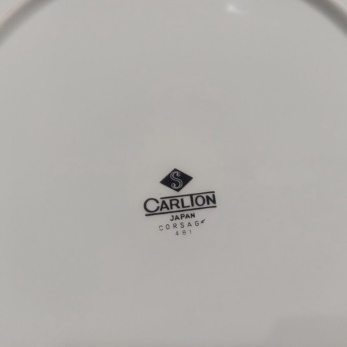 Carlton Japan Corsage 481 Vintage Porcelain Serving Set 92 Pieces Like New