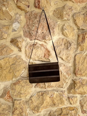 Vintage suede crossbody bag brown used