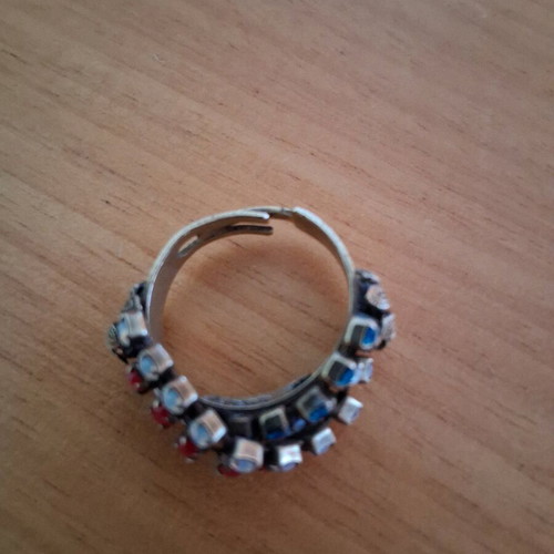 Dimitriadis vintage handmade ring like new with colorful stones
