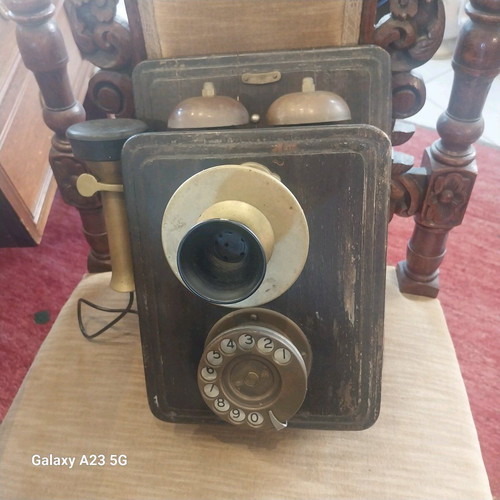 Western Electric Company USA wall telephone used, collectible circa 1900
