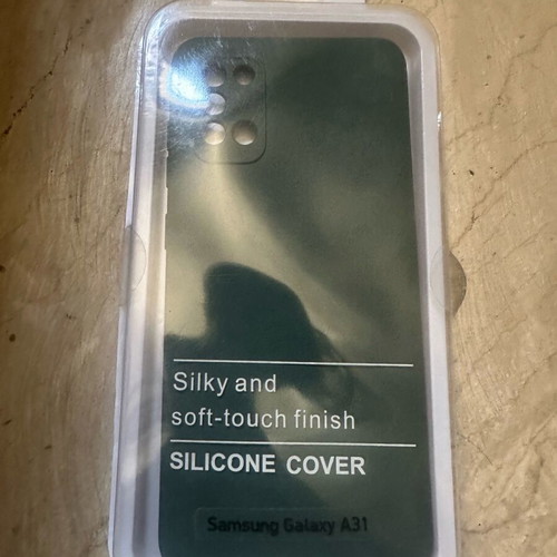 Samsung A31 cases new, set of 3, red, green and rose
