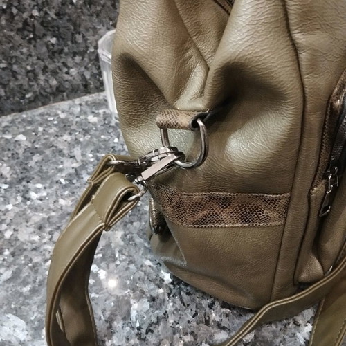 Privata backpack and shoulder bag like new, khaki