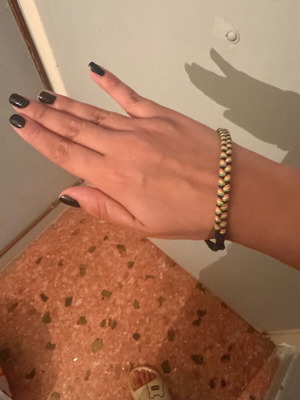 Boho bracelet handmade new, black and multicolor
