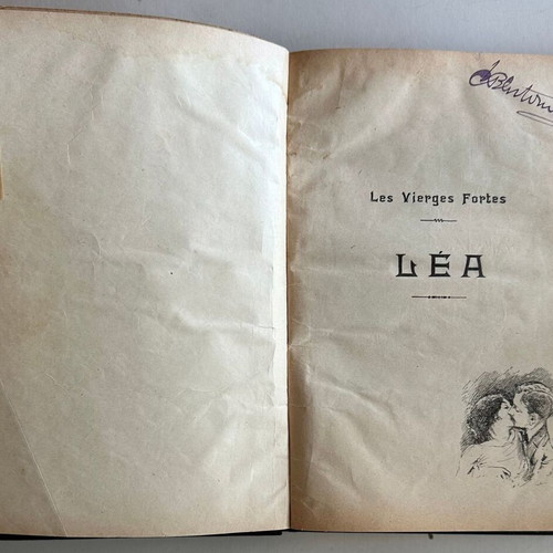 Marcel Prevost Léa old French illustrated book used, hardcover