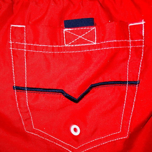 Diesel swim shorts like new, red, quick-dry fabric with bandage